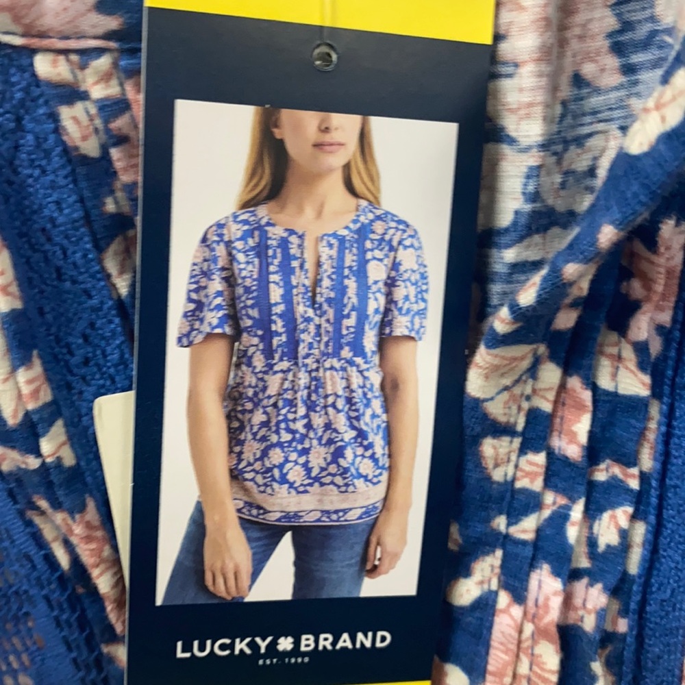 Lucky Brand Floral Top, Size S - Picture 8 of 8